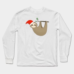 Christmas sloth Long Sleeve T-Shirt